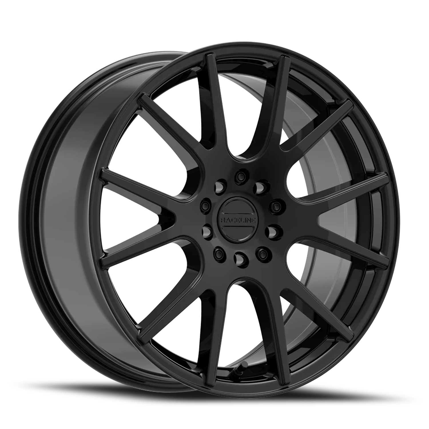 Aluminum Wheels 18x8 Intake 147B Black Raceline Wheels
