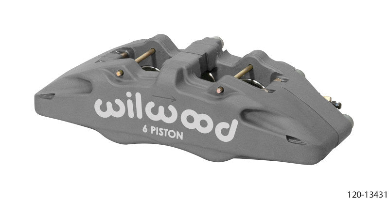 Wilwood DynaPro DP6 Lug Mount Anodized Alum. Caliper 1.62in/1.38in/1.38in Piston .38in Rotor - Left-LTW Motorsports