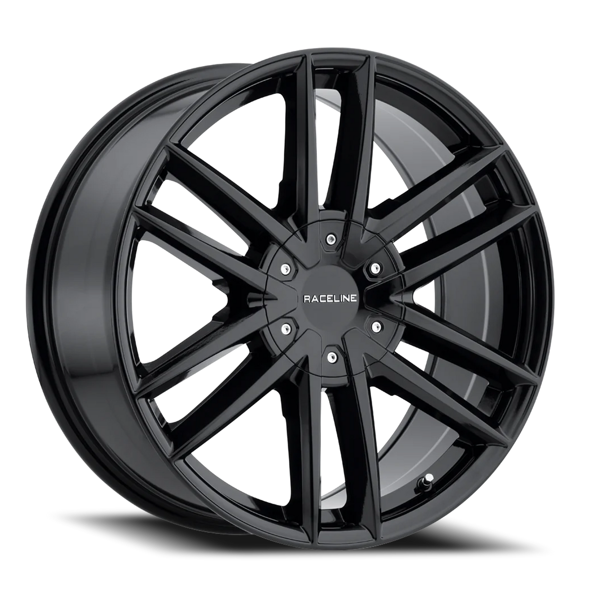 Aluminum Wheels 18x8 Impulse 158B Gloss Black Raceline Wheels