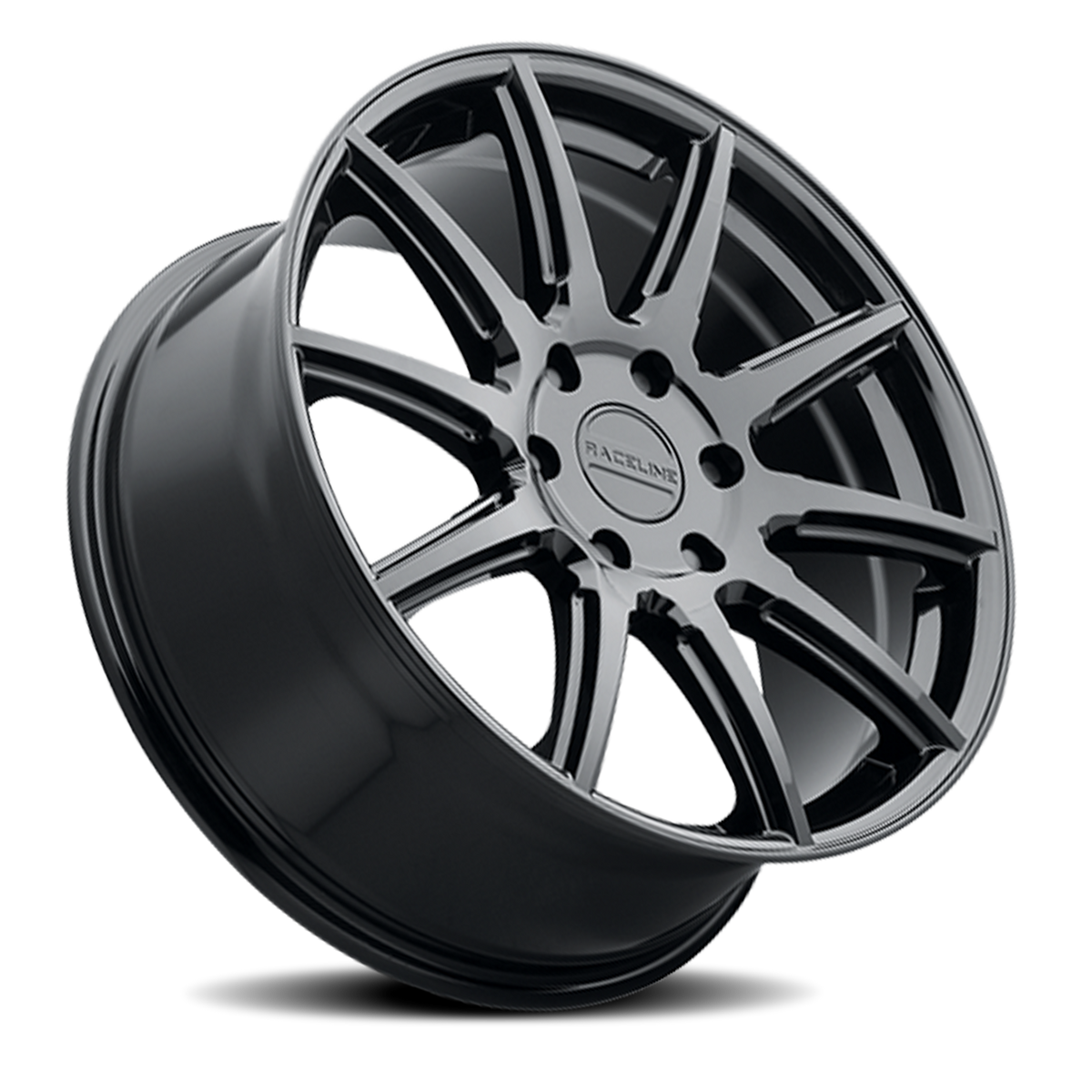 Aluminum Wheels 18x8 Spike 159 GB Gloss Black Raceline Wheels