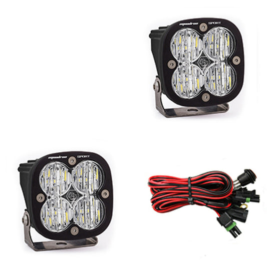 Baja Designs Squadron Sport Wide Cornering Pair LED Light Pods - Clear-LTW Motorsports