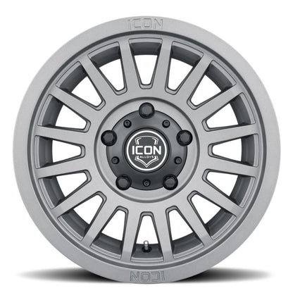 ICON Recon SLX 17x8.5 5x4.5 0mm Offset 4.75in BS 71.5mm Bore Charcoal Wheel-LTW Motorsports
