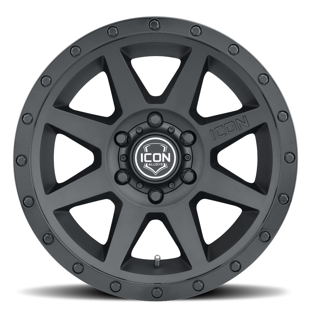 Rebound 17 X 8.5 Double Black, ICON Alloys