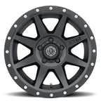 Rebound 17 X 8.5 Satin Black, ICON Alloys