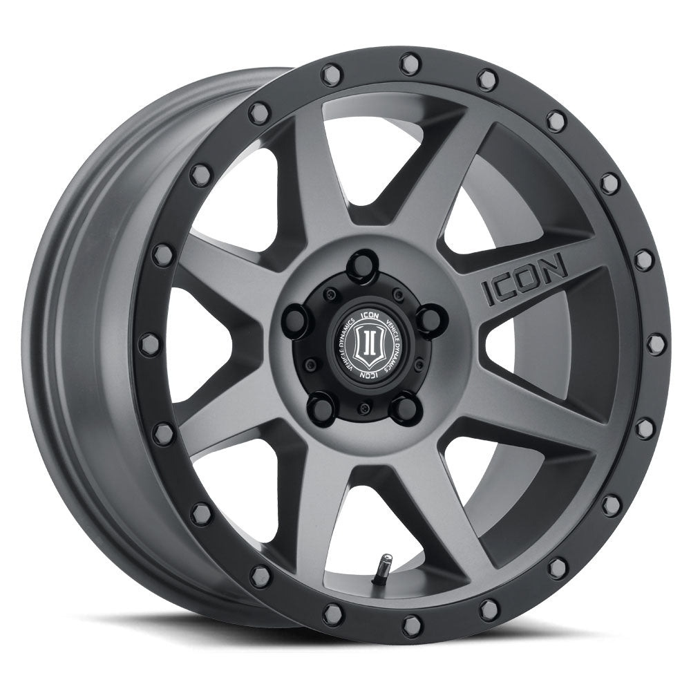 Rebound 17 X 8.5 Titanium, ICON Alloys