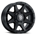Rebound HD 17 X 8.5 / 8 X 6.5 13MM Offset 5.25 Inch Back Space Double Black, ICON Alloys