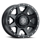 Rebound HD 17 X 8.5 Satin Black, ICON Alloys