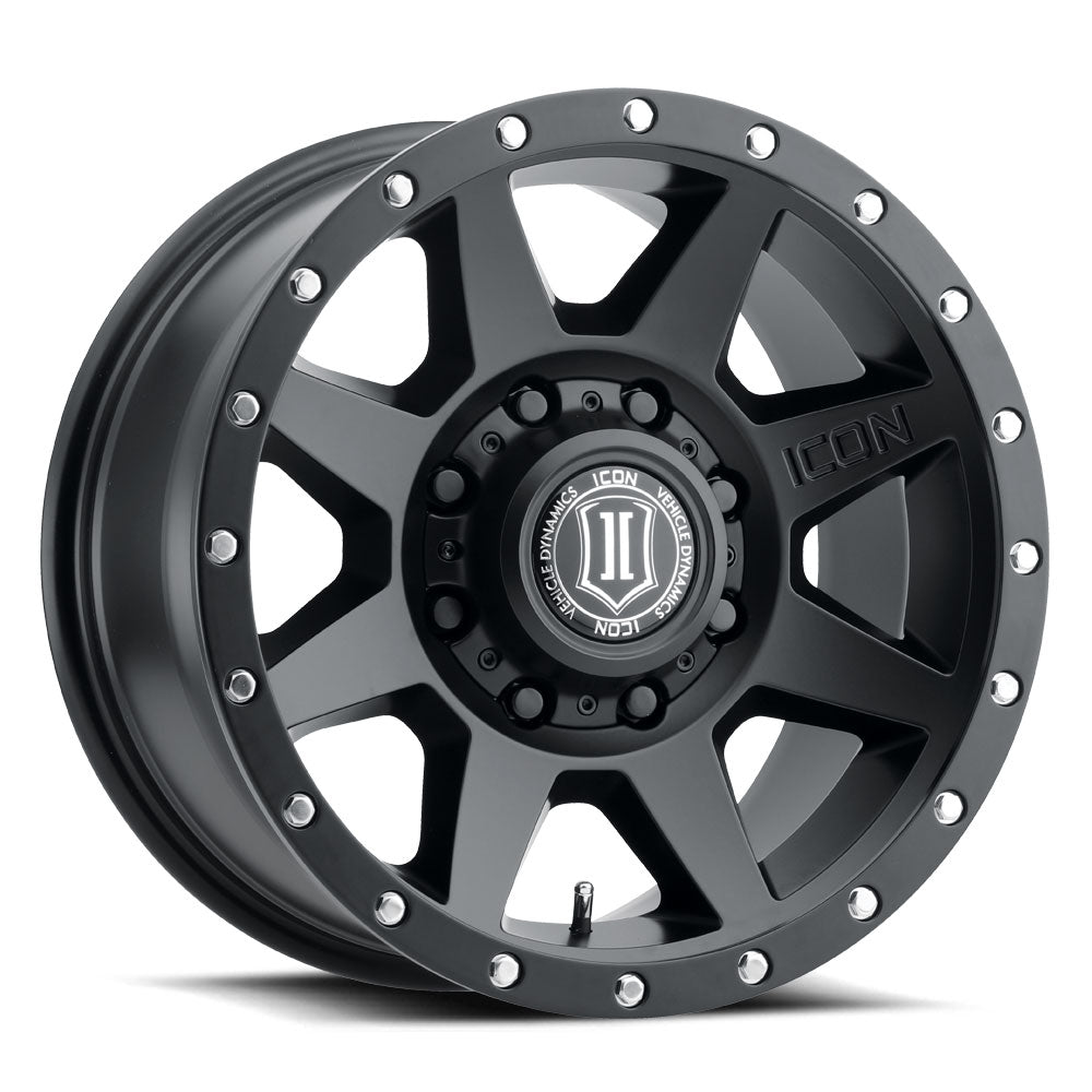 Rebound HD 17 X 8.5 Satin Black, ICON Alloys