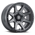 Rebound 17 X 8.5 / 5 X 5.5 / 0MM / 4.75 Inch Back Space Titanium, ICON Alloys