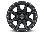 Rebound 17 X 8.5 Satin Black, ICON Alloys