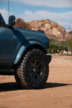 Rebound 17 X 8.5 / 6 X 5.5 / 25MM / 5.75 Inch Back Space Satin Black, ICON Alloys