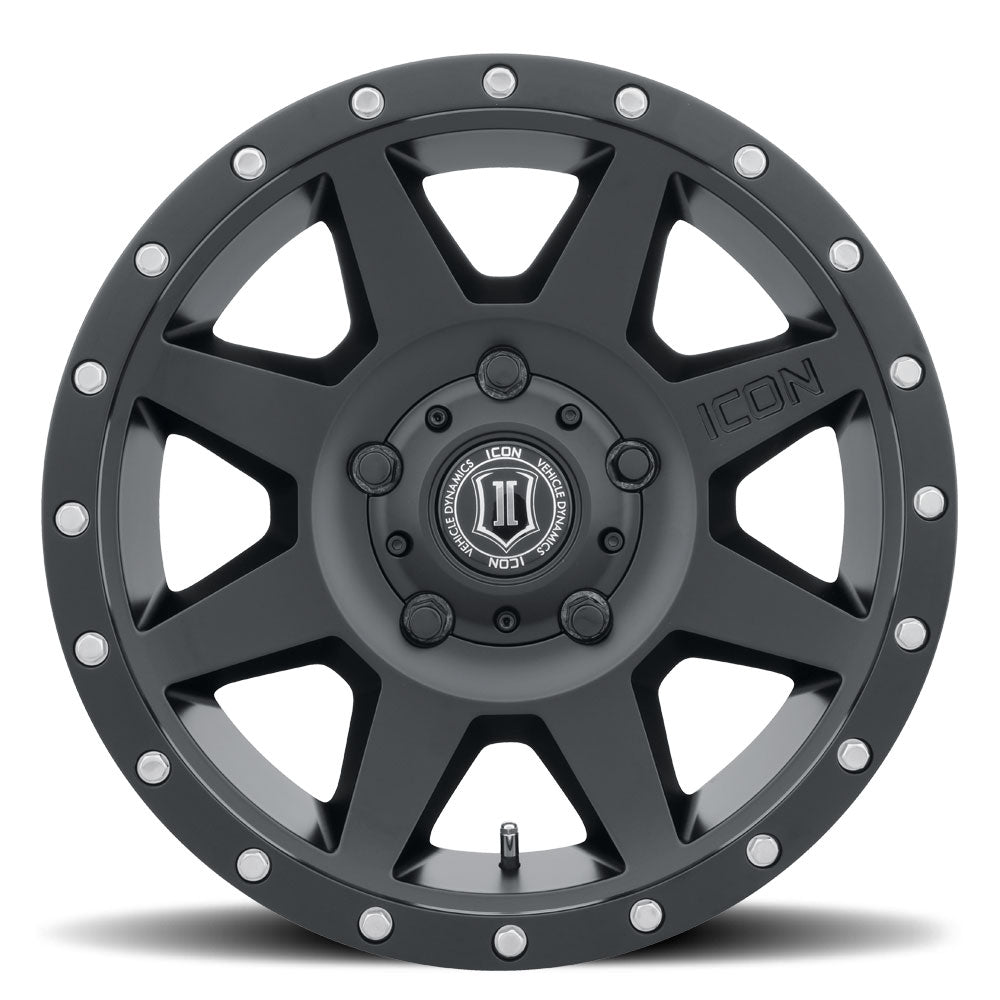 Rebound 18 X 9 Satin Black, ICON Alloys