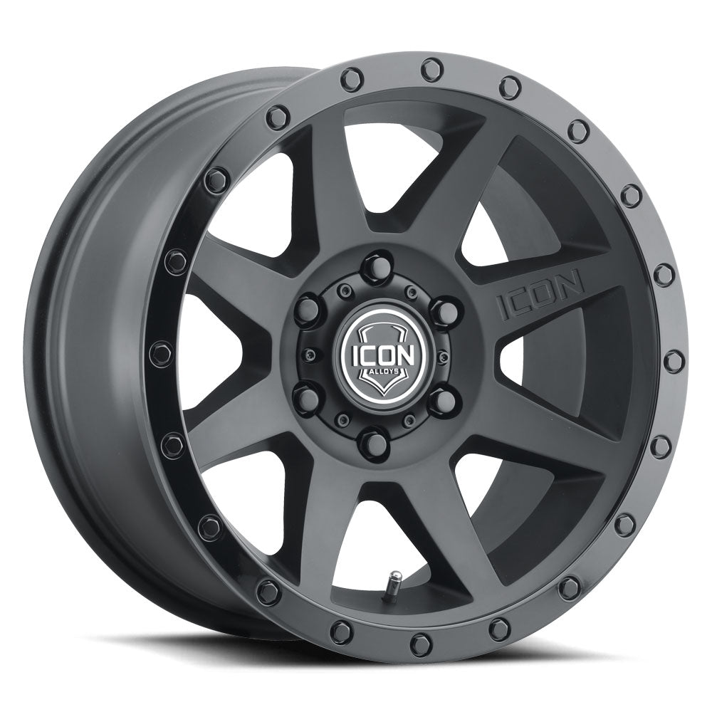 Rebound 18 X 9 Double Black, ICON Alloys