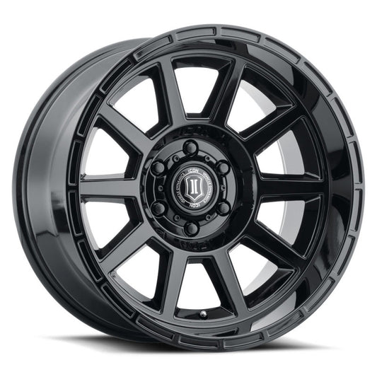 ICON Recoil 20x10 6x5.5 -24mm Offset 4.5in BS Gloss Black Wheel-LTW Motorsports