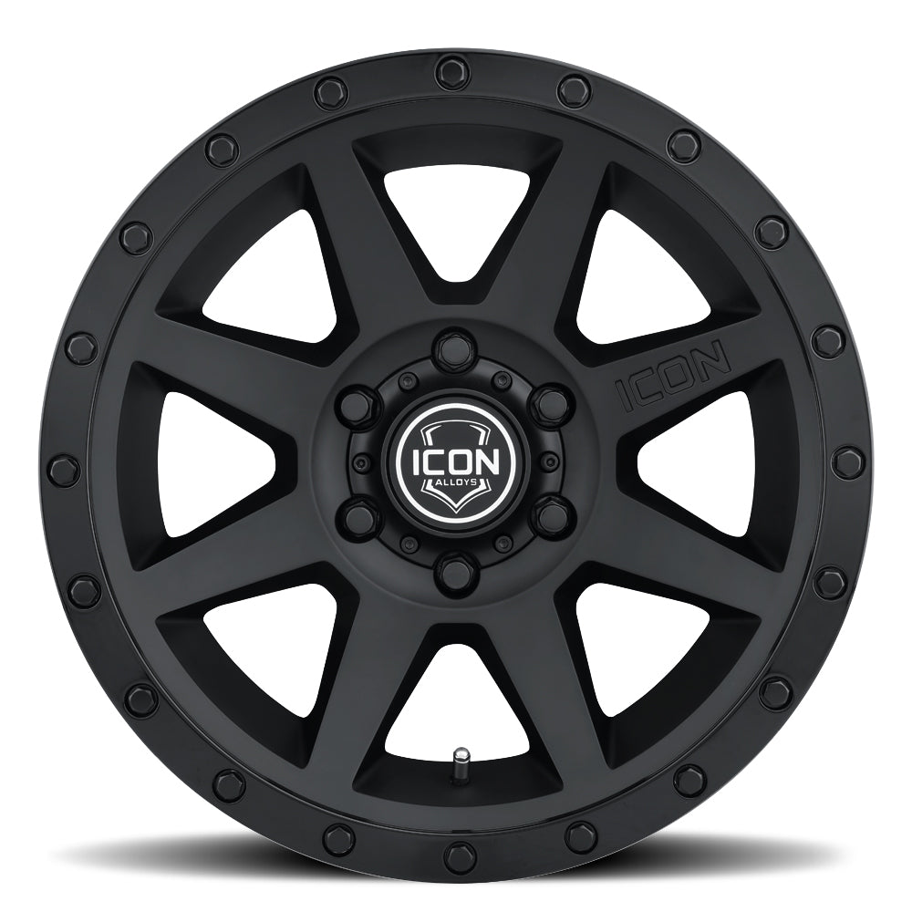 Rebound 20 X 9 / 6 X 135 16MM Offset 5.625 Inch Back Space Double Black, ICON Alloys