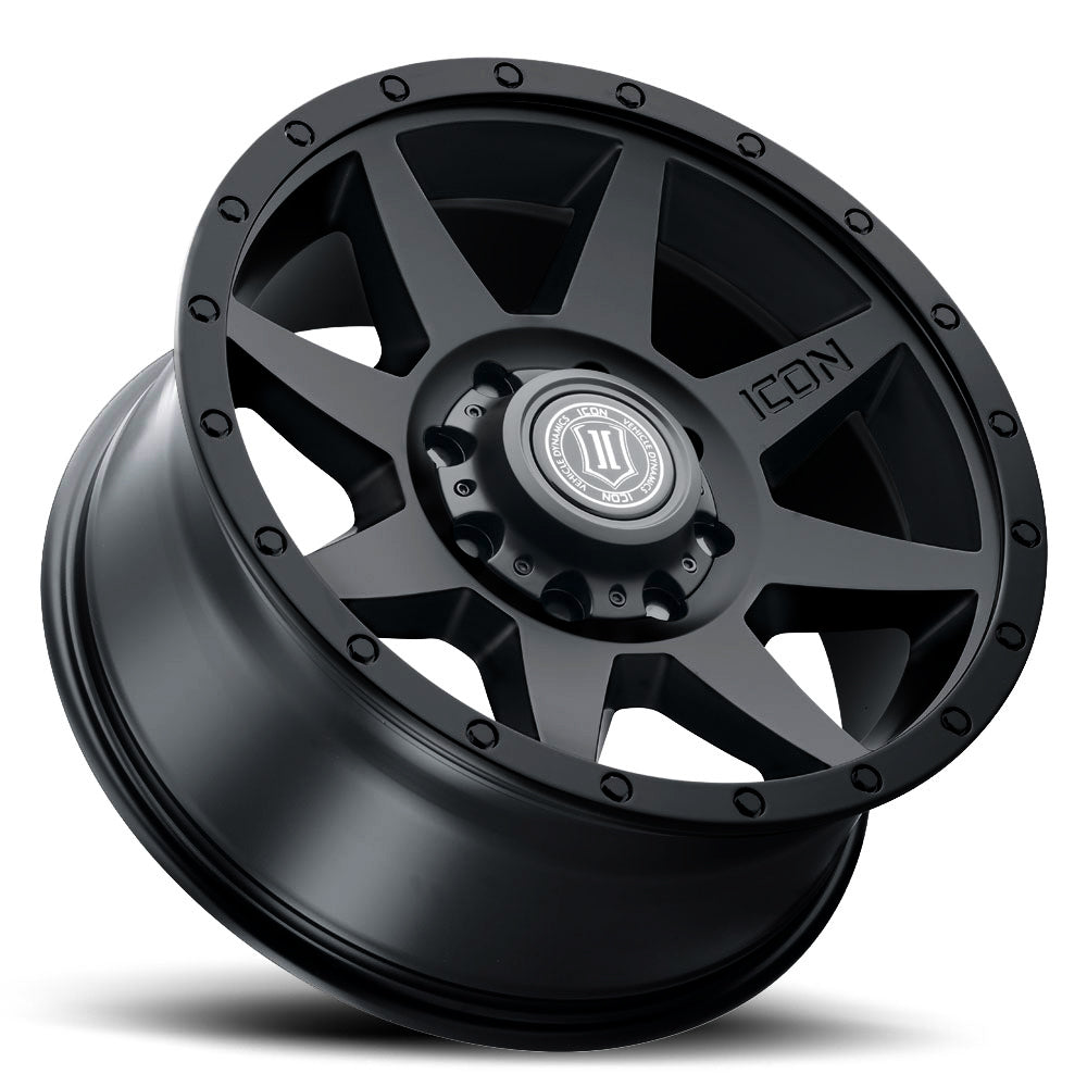 Rebound 20 X 9 Double Black, ICON Alloys