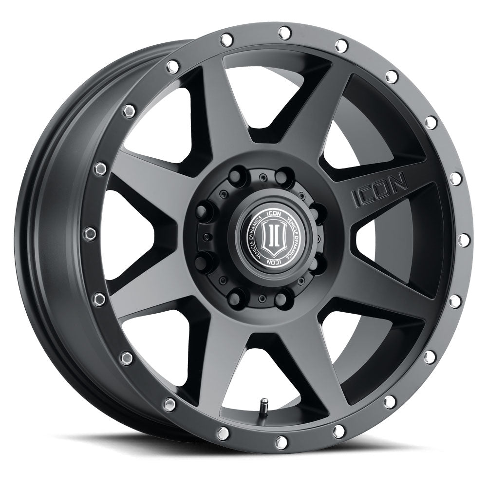 Rebound 20 X 9 Satin Black, ICON Alloys