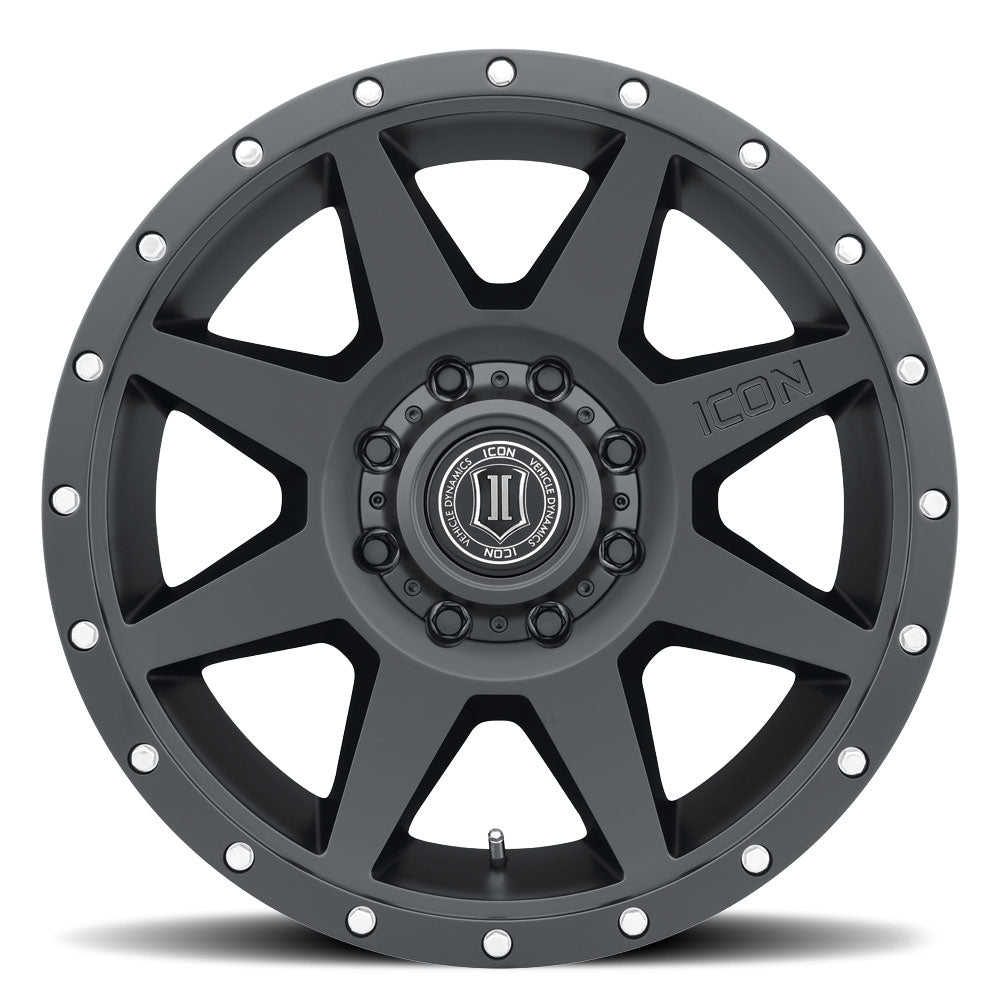 Rebound 20 X 9 Satin Black, ICON Alloys