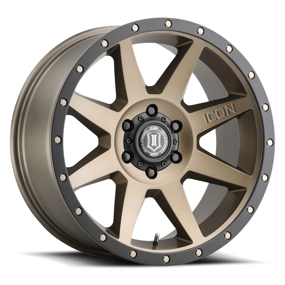 Rebound 20 X 9 / 6 X 5.5 16MM Offset 5.625 Inch Back Space Bronze, ICON Alloys