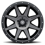 Rebound 20 X 9 / 6 X 5.5 16MM Offset 5.625 Inch Back Space Titanium, ICON Alloys