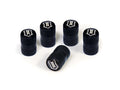 Valve Stem Cap Set Qty 5 Black, ICON Alloys