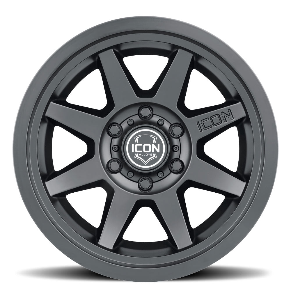 Rebound Six 17 X 8.5 Satin Black, ICON Alloys