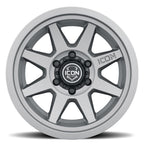 Rebound Six 17 X 8.5 / 6 X 5.5 25MM Offset 5.75 Inch Back Space Charcoal, ICON Alloys