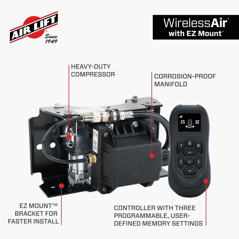 Air Lift Wireless Air Control System V2 w/EZ Mount-LTW Motorsports