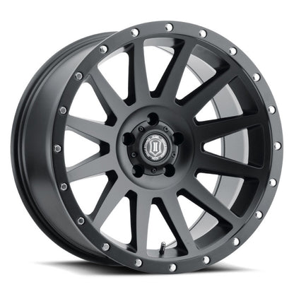 ICON Compression 20x10 5x150 -19mm Offset 4.75in BS 110.10mm Bore Satin Black Wheel-LTW Motorsports