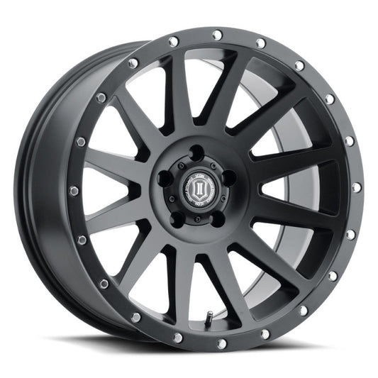 ICON Compression 20x10 5x150 -19mm Offset 4.75in BS 110.10mm Bore Satin Black Wheel-LTW Motorsports