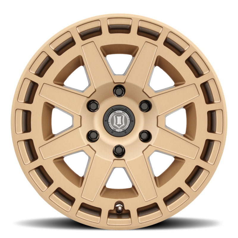 ICON Compass 17x8.5 5x5 -6mm Offset 4.5in BS Satin Brass Wheel-LTW Motorsports