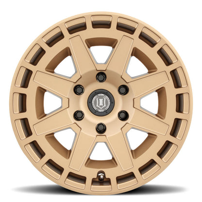 ICON Compass 17x8.5 6x5.5 0mm Offset 4.75in BS Satin Brass Wheel-LTW Motorsports