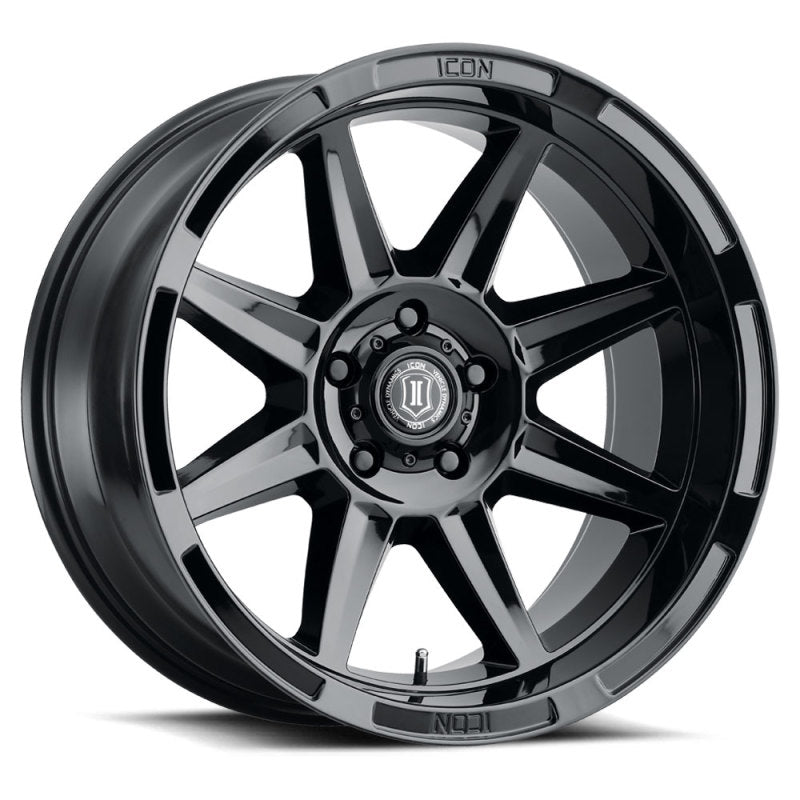 ICON Bandit 20x10 6x5.5 -24mm 4.5in BS 106.10mm Bore Gloss Black Wheel-LTW Motorsports