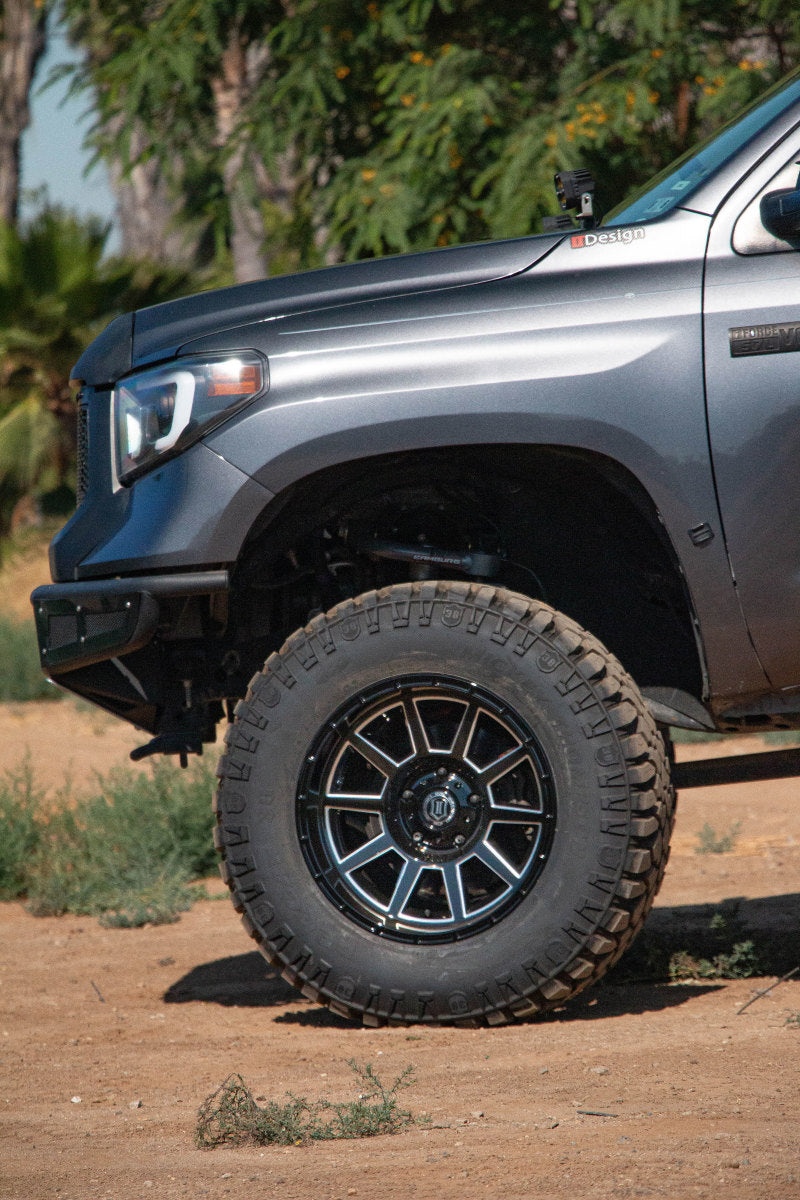 ICON Recoil 20x10 5x150 -24mm Offset 4.5in BS Gloss Black Milled Spokes Wheel-LTW Motorsports