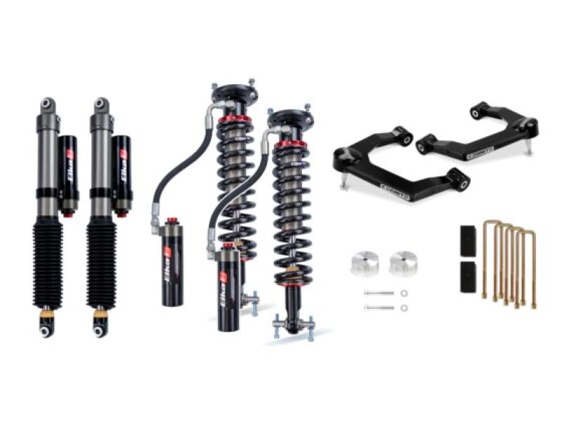 Cognito 19-24 Chevy/GMC Silverado/Sierra 1500 2WD/4WD 3in Elite Leveling Lift Kit w/ Elka 2.5 Shocks-LTW Motorsports