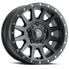 Compression 17 X 8.5 Satin Black, ICON Alloys