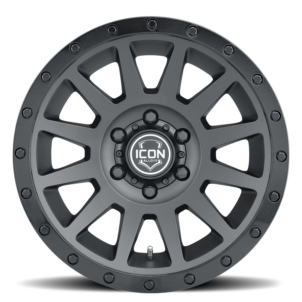 Compression 17 X 8.5 / 5 Double Black, ICON Alloys