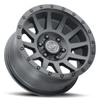 Compression 17 X 8.5 / 5 Double Black, ICON Alloys