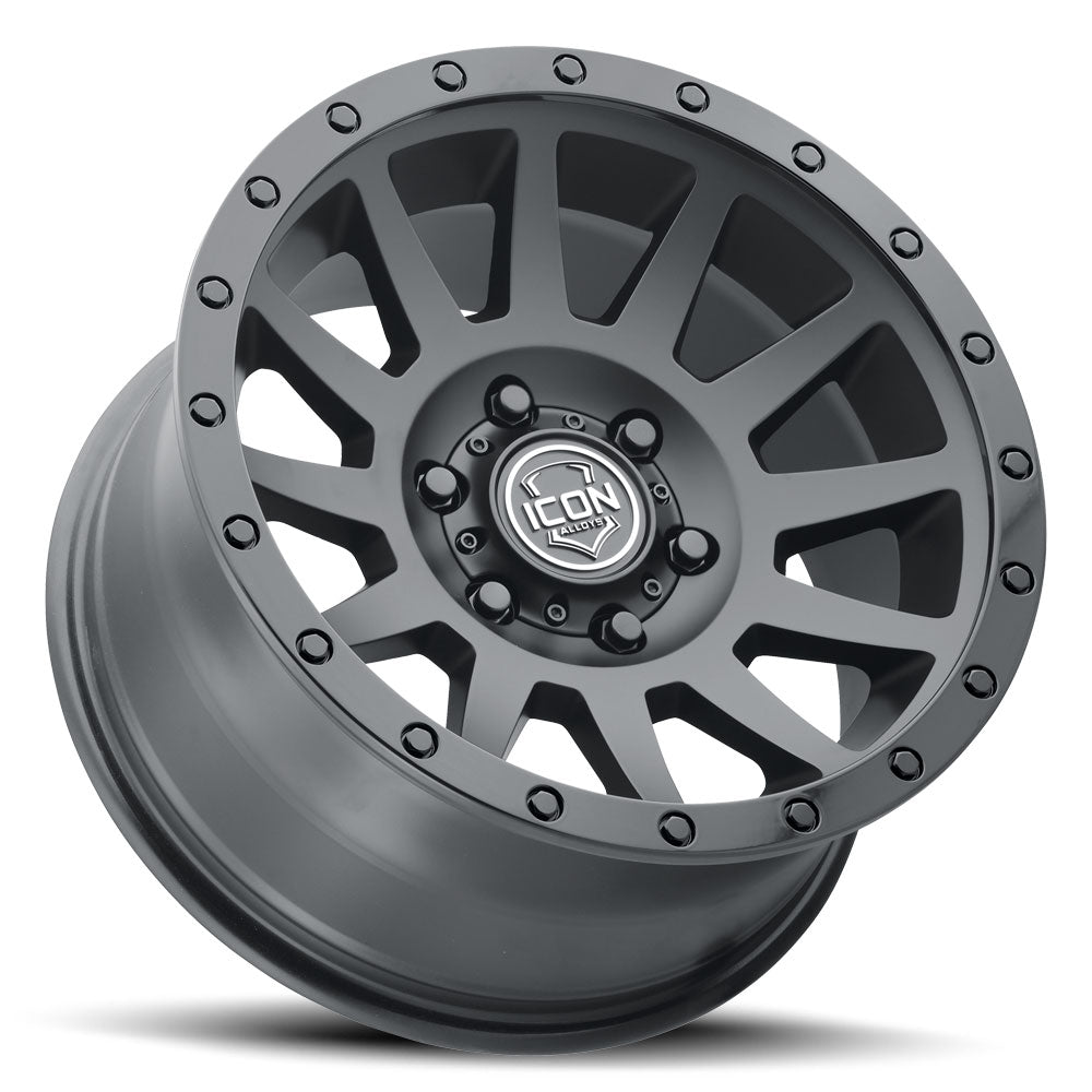 Compression 17 X 8.5 / 5 Double Black, ICON Alloys