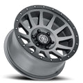 Compression 17 X 8.5 / 6 X 5.5 25MM Offset 5.75 Inch Back Space Titanium, ICON Alloys