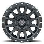 Compression 18 X 9 Satin Black, ICON Alloys