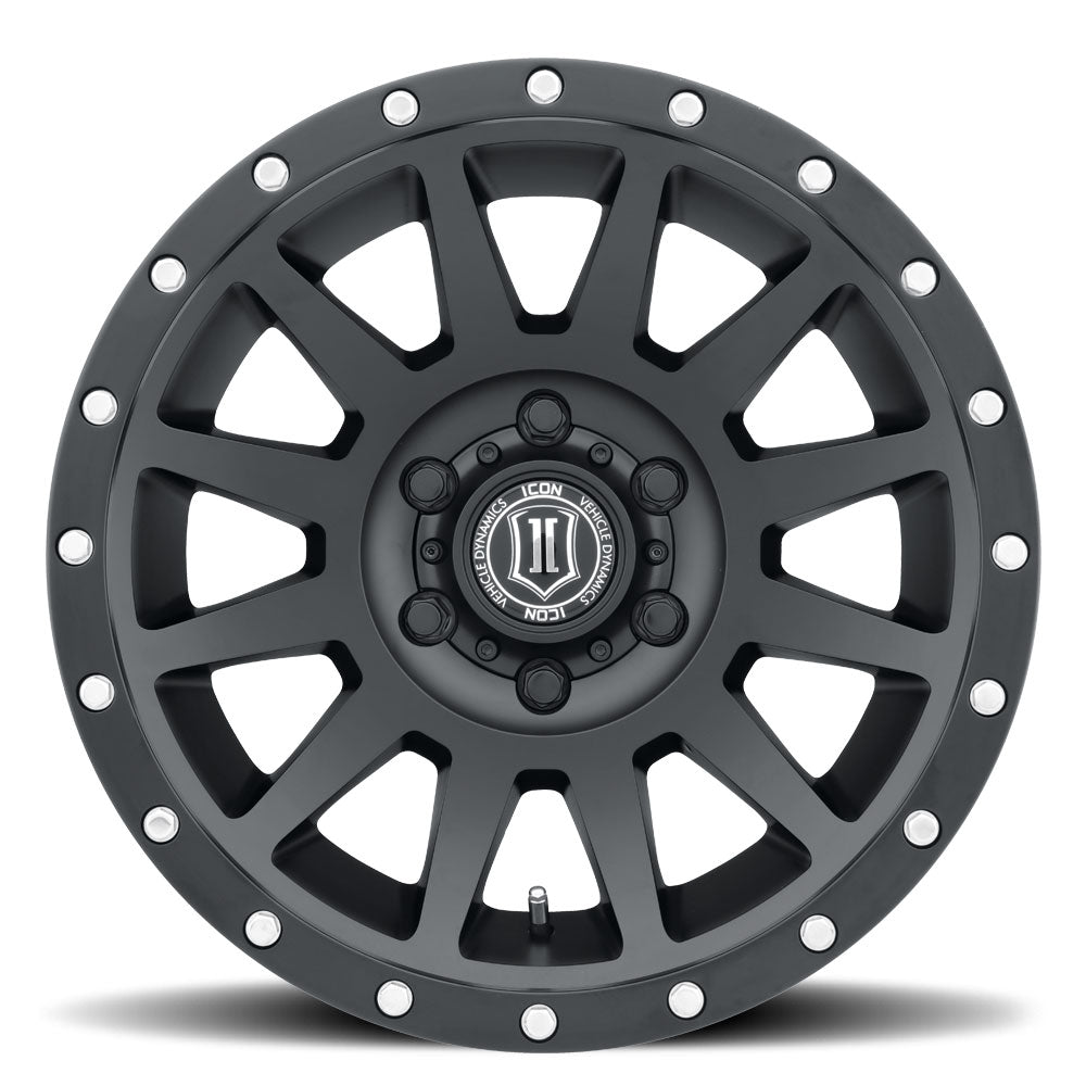 Compression 18 X 9 Satin Black, ICON Alloys