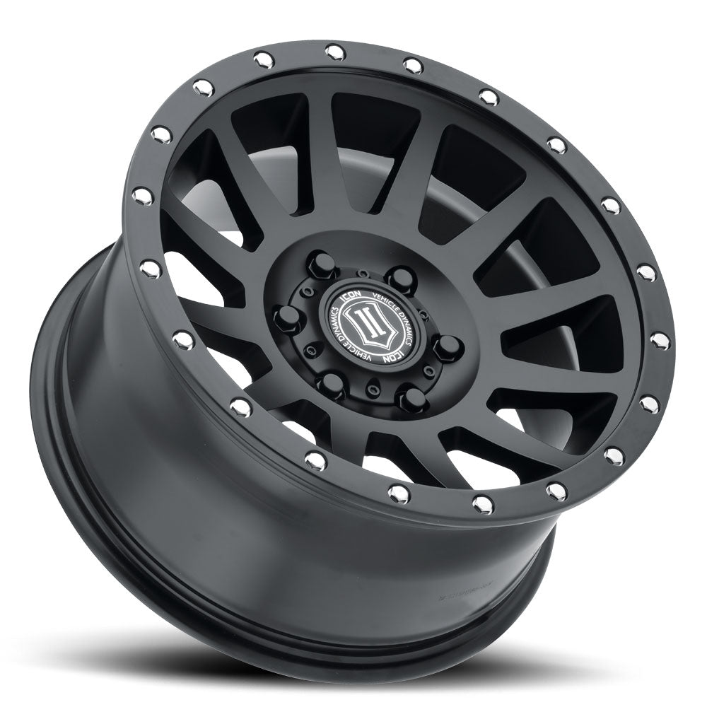 Compression 18 X 9 Satin Black, ICON Alloys