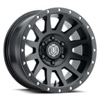 Compression 18 X 9 Satin Black, ICON Alloys