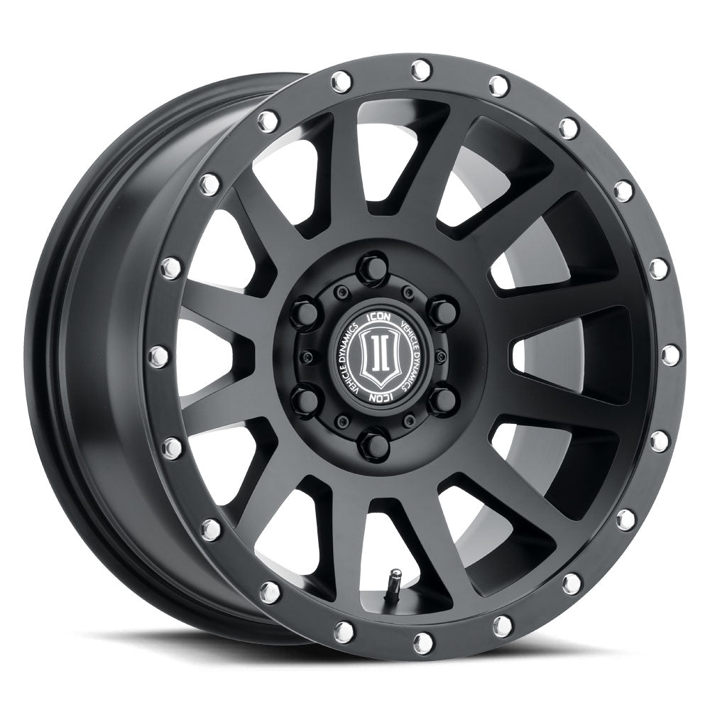 Compression 18 X 9 Satin Black, ICON Alloys