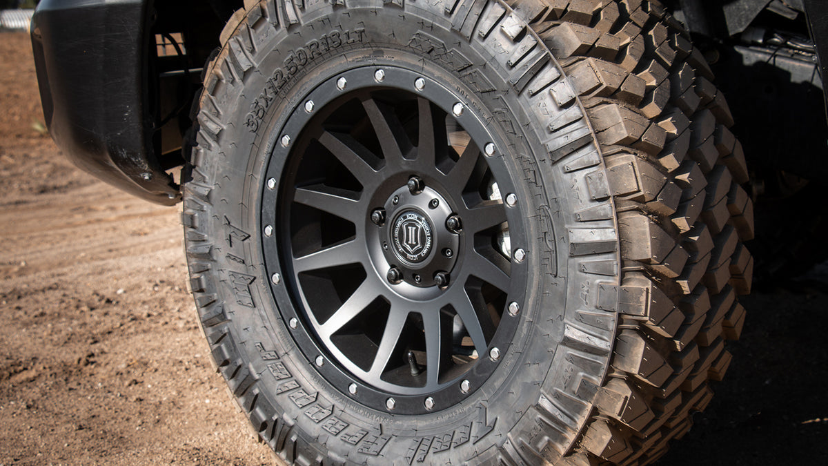 Compression 18 X 9 Satin Black, ICON Alloys
