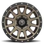 Compression 18 X 9 / 6 X 135 / 6 MM / 5.25 Inch Back Space Bronze, ICON Alloys