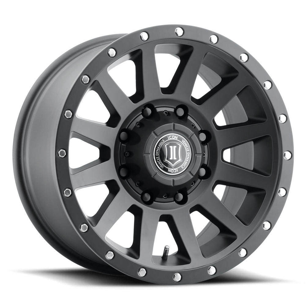 Compression HD 18 X 9 Satin Black, ICON Alloys