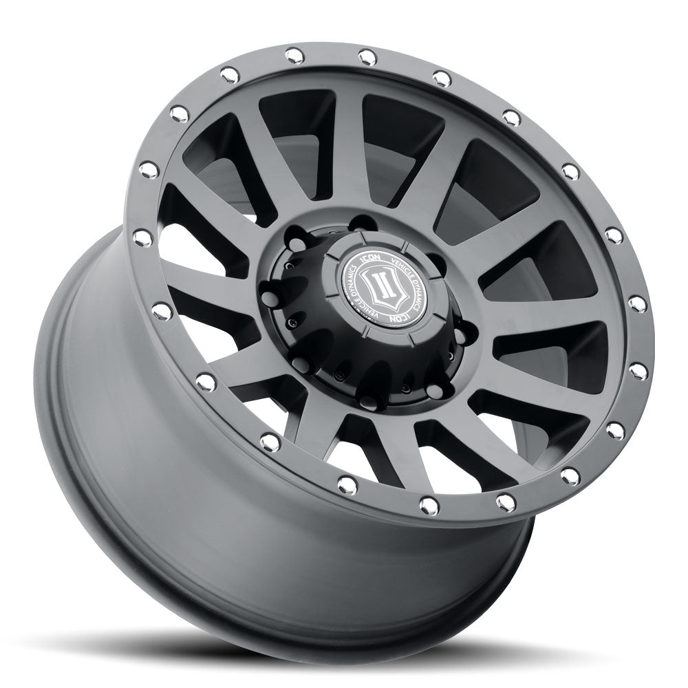 Compression HD 18 X 9 Satin Black, ICON Alloys