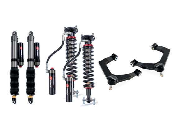 1-Inch Elite Leveling Kit With Elka 2.5 Shocks for 2019-2024 Silverado Trail Boss/Sierra AT4 1500 4WD Cognito